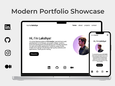 Portfolio Site: A Clean, Modern Design to Showcase your Skills