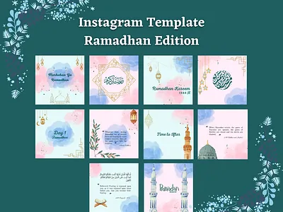 Instagram Template feed instagram instagram instagram post instagram post template islam islamic islamic template moslem ramadan ramadhan template