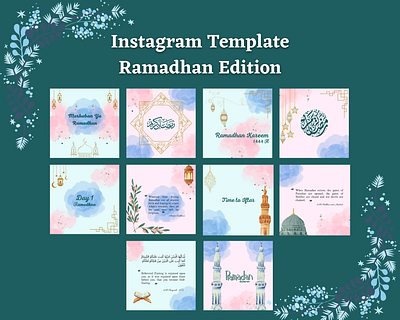 Instagram Template feed instagram instagram instagram post instagram post template islam islamic islamic template moslem ramadan ramadhan template