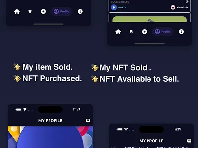 FlutterSee - Full Flutter NFT Marketplace Mobile App With Solidi adobe xd android android app branding design flutter illustration ios logo ui