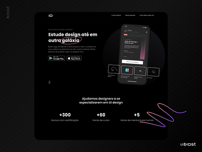 uiBoost ▪︎ Landing page aesthetic courses dark darktheme design education landingpage learn lp school ui uiboost uidesign userexperience userinterface ux uxdesign