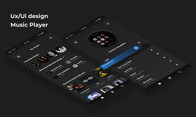 Music Player Ux/Ui design app figma graphic design music typography ui ux uxui web desgin