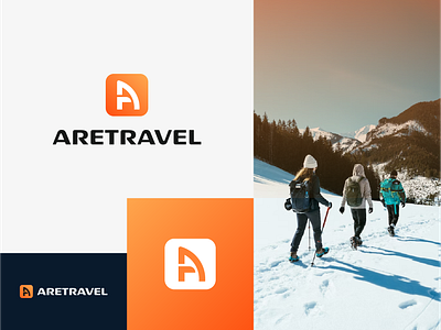 Aretravel Logo Design adventure agency blockchain brand design branding coding data saas e commerce explore identity logo design simple tech technology tourism travel travel agency travel logo travel service traveling trip