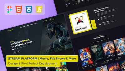UI Design & Development | Movie, TVs Shows Platform graphic design product design ui ui design web design