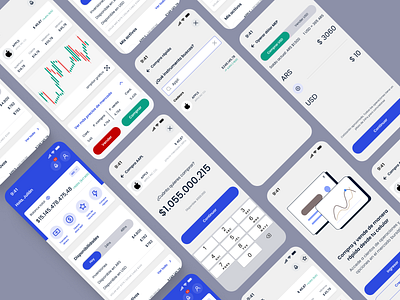 Mobile fintech app for the stock market concept app design fintech investments ios mobile app product design stock market ui ux