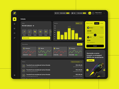 Rocket.EX - Exchange Dashboard | UX/UI Design dashboard exchange site ui ui design ux uxui web web3 website