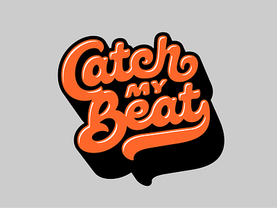 Catch My Beat branding design graphic design handlettering illustration lettering logo typography vector