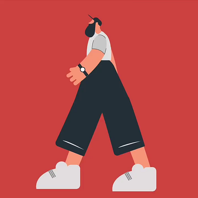 Hipster 2d animation animated intro animation branding character aniamtion design illustration intro animation logo motion design motion graphics ui vector