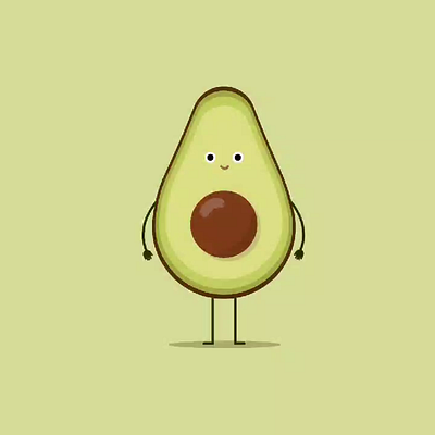 Avocado Hop 2d animation animated intro animation branding character aniamtion design graphic design illustration intro animation logo mascot aniamtion moiton design motion graphics ui vector