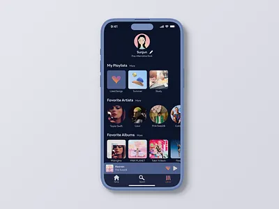 Music App Profile 006 dailyui dailyuichallenge dark mode music app profiledesign ui uidesign userprofile