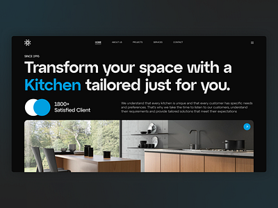 Handmade Kitchens Website Concept modern ui we webdesign website