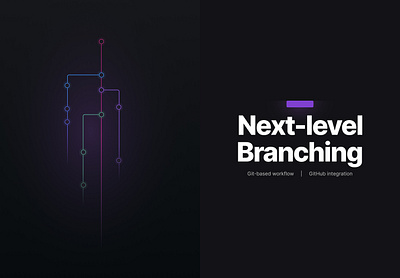 Branching illustration for page section branch branding code design figma graphic design illustration saas ui vector website