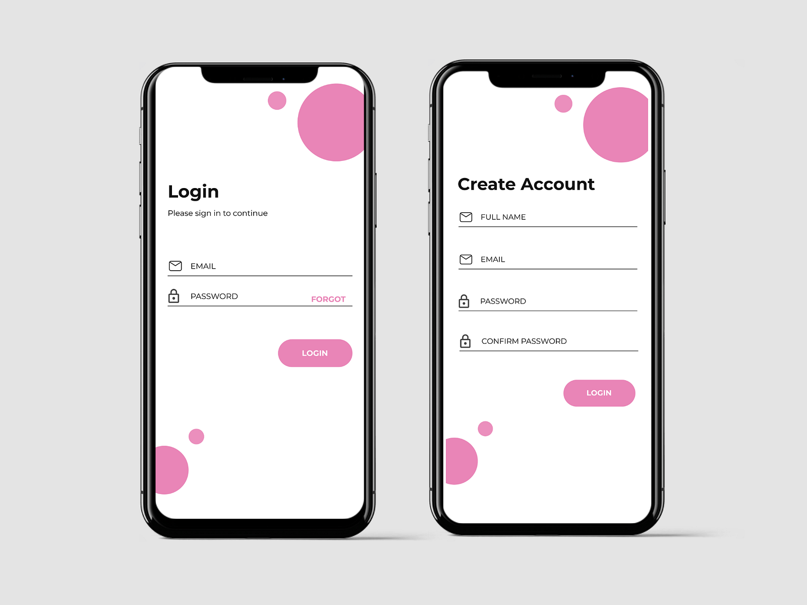 mobile login page by Dasola Adumadehin on Dribbble