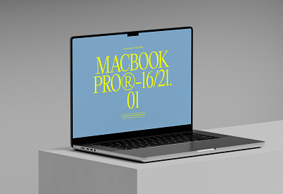 MacBook Pro Mockup 01-02 3d apple betraydan branding c4d clean design gumroad macbook pro minimal mockup redshift typography