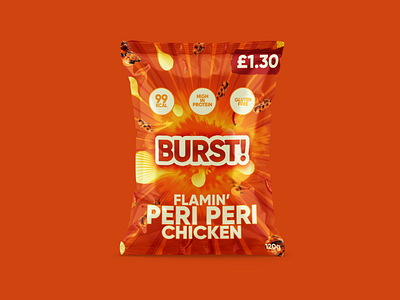 Burst! Crisps branding chips crisp food graphic design