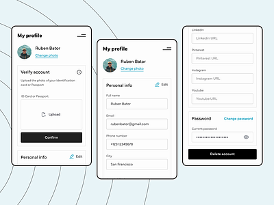 User profile components dailyui figma profile information prototype ui definition user profile uxui