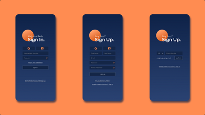 Sign In/Sign Up page #DailyUI app branding design graphic design illustration typography ui ux vector