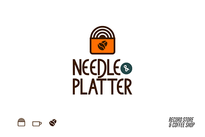 Needle & Platter. 3d animation branding design graphic design illustration logo minimal motion graphics typography ui ux vector
