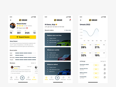 Mechanic Mobile App Design app design branding car car repair app coupon app design mechanic mechanic app ui ux