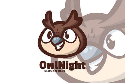 OwlNight animal branding cute mascot design graphic design illustration logo vector