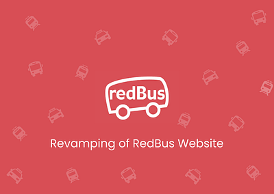 Redbus Website Revamping design ui ux