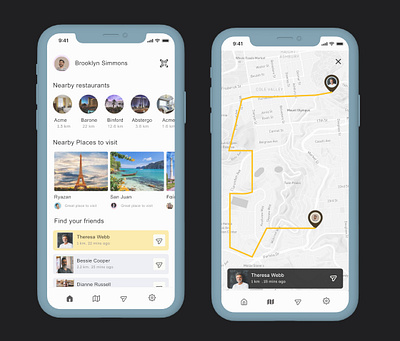 Location Tracking figma ui uiux design user