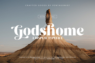 Godshome | Modern Serif alternates branding canva classic classy clean decortive display fashion font groovy magazine modern retro serif stylish trend trendy typeface vintage