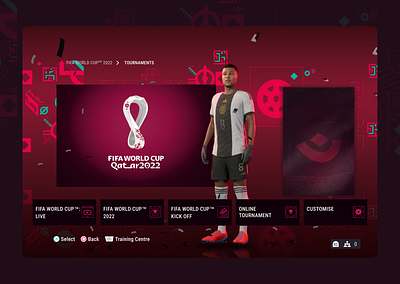 FIFA 23 WC Version - UI Design app design graphic design ui ux