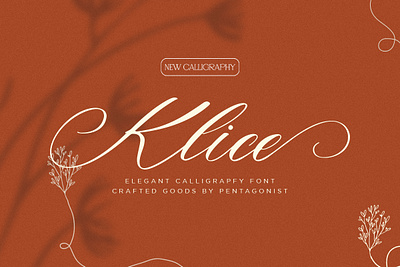 Klice | Elegant Script beauty brushes calligraphy canva chic classy elegant fashion font handwrittend invitation lettering lovely luxury poster pretty script signature stylish wedding