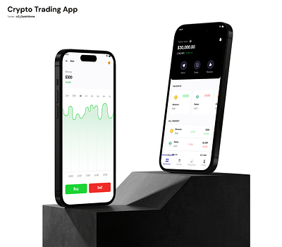 Crypto Trading Mobile App blockchain crypto crypto trading cryptocurrencies defi design mobile app mobile application trading ui ux web3