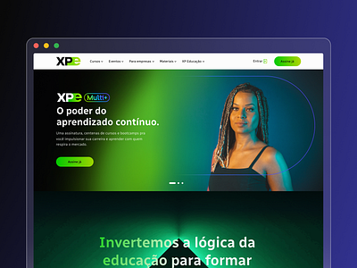 XP Educação - Website adobe xd design graphic design homepage ui web website