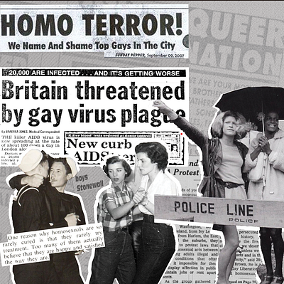 Homo Terror collage digital collage graphic design graphics lgbtq photoshop