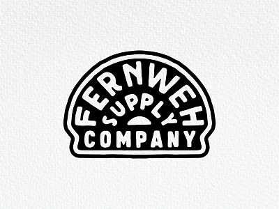 Badge Design Fernweh Supply badge badge design branding design graphic design hand hand drawn hand made handlettering lettering logo logotype patch design rasayangsama studio design tshirt design typography