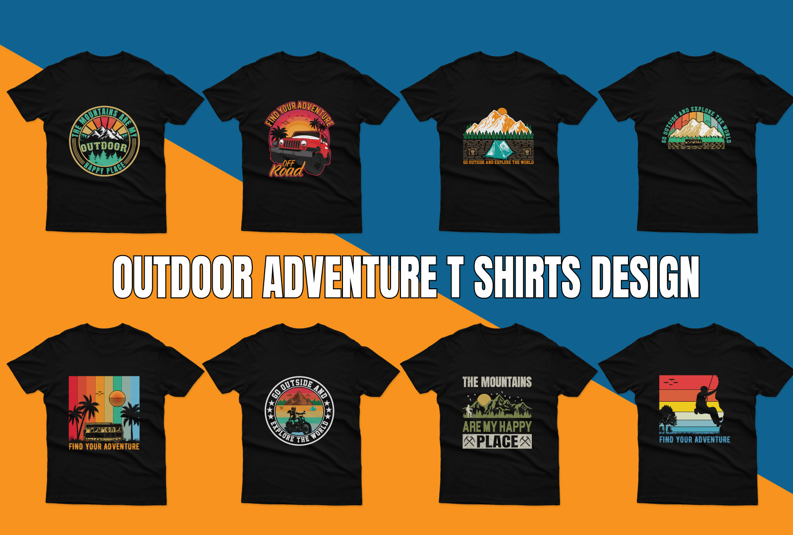 OUTDOOR ADVENTURE T-SHIRTS DESIGN by Md Shakil on Dribbble