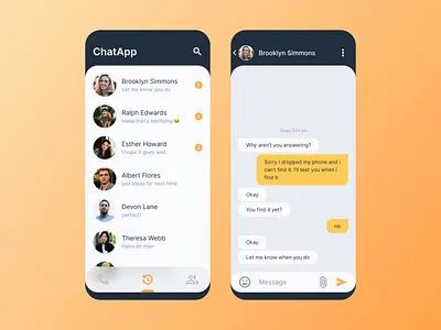 Direct Messaging Interface Design application chat dailyui dailyui 13 design direct message direct messaging dm graphic design message mobile app design popular ui ui design ux