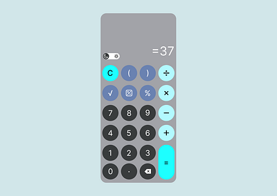 Phone Calculator android calculator dailyui nighat phone simple ui ui challenge ux