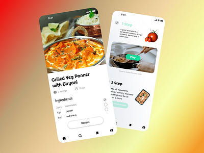 Daily UI #40 - Recipe dailyui design designers dribble ui uiux ux