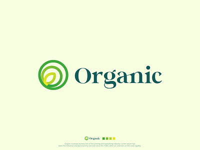 Organic, natural, eco, o letter, modern logo agriculture branding eco friendly leaf logo logo design logotype mark modern logo natural nature logo o letter organic plant tree logo