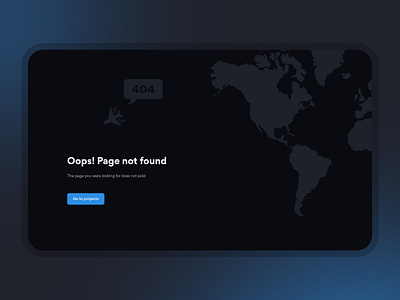 404 Error Page 404 dark dark theme error flight map travelling