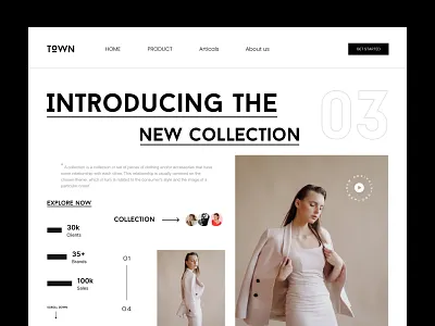 eCommerce landing page ecommerce fashion landing page style website