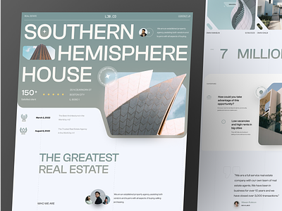 LJB.CO - Real Estate Landing Page bold branding brutalism color design elegant eye catching footer futuristic layout luxury modern outstanding swiss style swiz style typography uidesign user experience userinterface ux