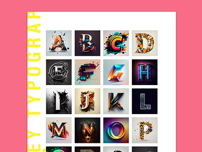 Midjourney Typography Poster ai aiart design graphic design midjourney typography