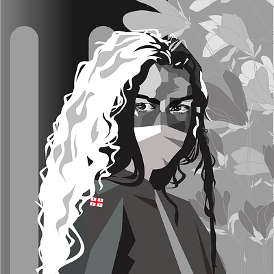 Georgian woman! adobeillustrator character creative flat character graphic design illustration vector art