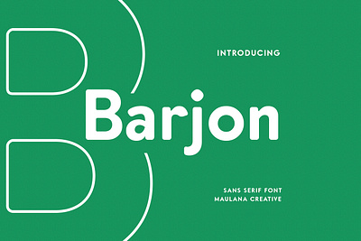 Barjon Display Sans Font animation branding design font fonts graphic design logo nostalgic