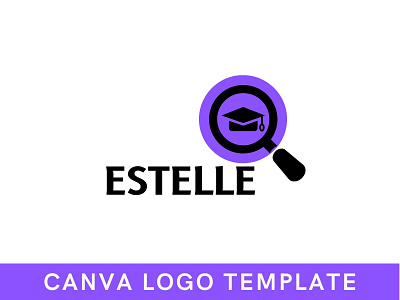 Premade Education System Analysis Canva Logo Template analysis brand identity branding canva design education education logo logo logo design modern logo template