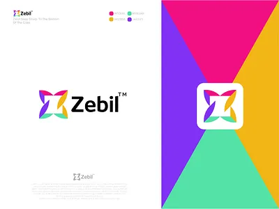 Zebil Logo & App Branding 2d 3d abstract icon animation app logo blockchain branding calligraphy creative logo crypto flat logo gradient lettermark lettertype logotype tech logo typography unique logo z icon z logo