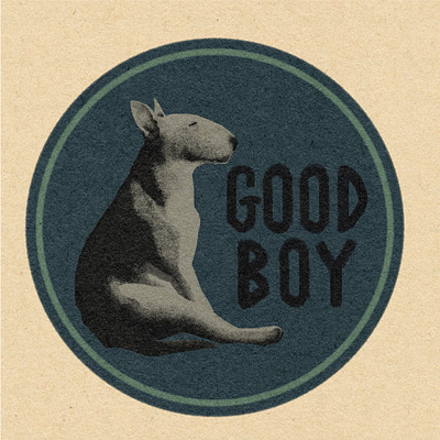 Good Boy bull terrier illustration