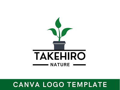 Premade Tree Plantation Canva Logo Template brand identity branding canva design gardening logo green logo logo design nature logo plant logo template tree logo