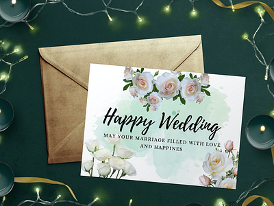 Happy Wedding Card Template floral wedding card happy wedding happy wedding card marriage wedding wedding card