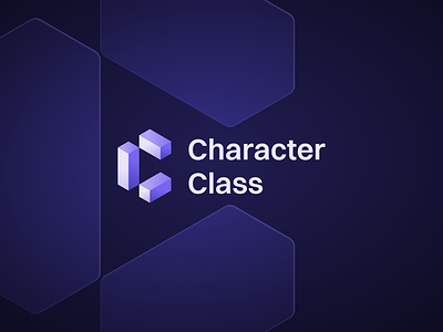 Character Class | Logotype and Identity by Logolivery.com 3d black branding character class design graphic design identity logo logolivery logotype purple ui ux vector web design